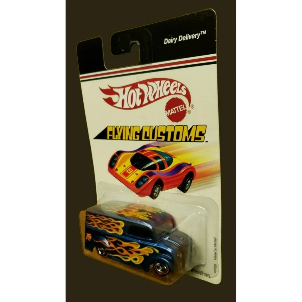 2006 Hot Wheels Flying Customs Dairy Delivery Blue Diecast MOC 1:64 #K4750